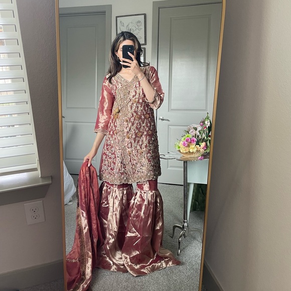 Custom Made Pakistani Gharara Outfit - Picture 4 of 5